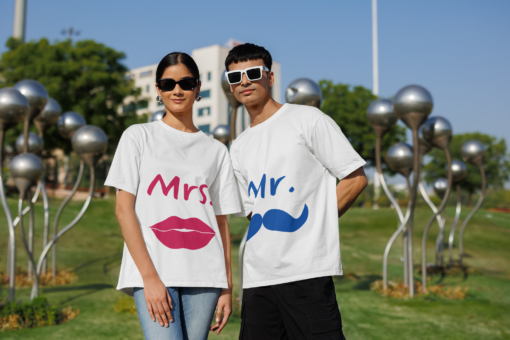 Couple T-Shirt - Mr & Mrs. - Image 5