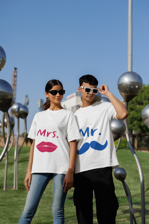 Couple T-Shirt - Mr & Mrs. - Image 3