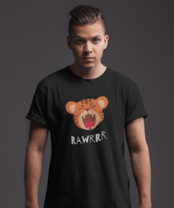 Rawrrr Black T-Shirt – Men’s Collection