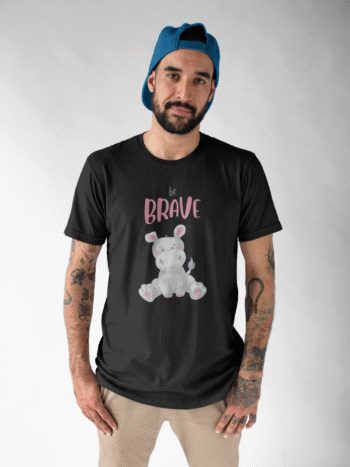 Be Brave Black T-Shirt – Men’s Collection - Image 2