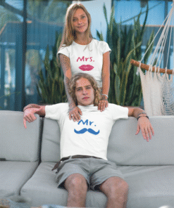 Mr & Mrs White T-Shirt – Heartbeat Collection