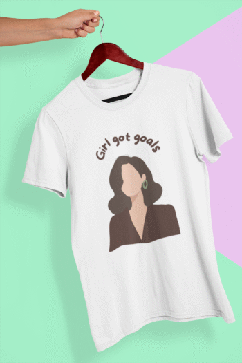 Girl Got Goals White T-Shirt - Image 2
