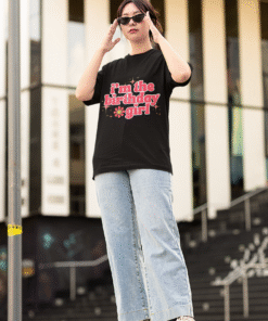 Alternative view of B'day Girl  🎀 – Statement Tee for Bold Celebrations