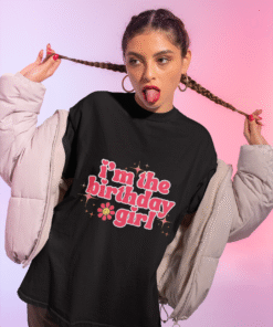 B'day Girl  🎀 – Statement Tee for Bold Celebrations