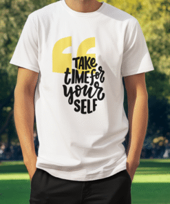 Take Time for Yourself White T-Shirt – Men’s Collection