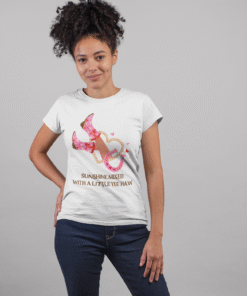 Sunshine Mixed with a Little Yee Haw White T-Shirt