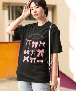 Alternative view of Born to Be Loved Black T-Shirt