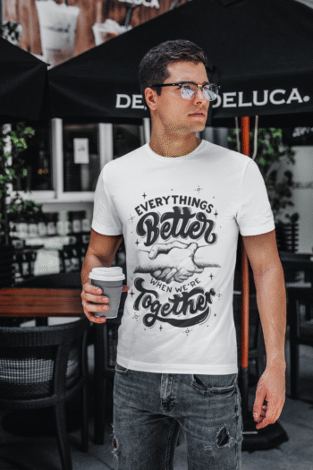 Everything’s Better When We’re Together Black T-Shirt – Men’s Collection - Image 2