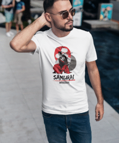Samurai Warrior White T-Shirt – Men’s Collection