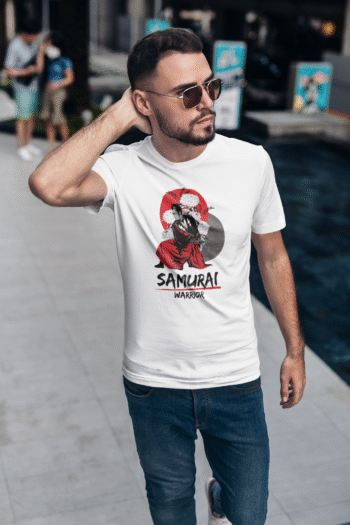Samurai Warrior White T-Shirt – Men’s Collection