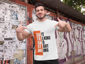 Quit Talking White T-Shirt – Men’s Collection - Image 3