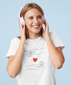 Reach for Love White T-Shirt – Heartbeat Collection
