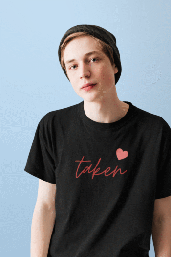 Taken Black T-Shirt – Heartbeat Collection - Image 2