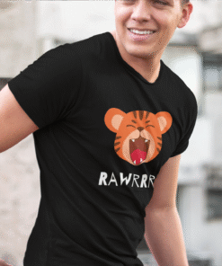 Alternative view of Rawrrr Black T-Shirt – Men’s Collection