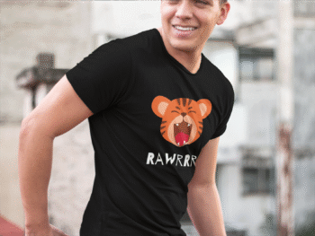 Rawrrr Black T-Shirt – Men’s Collection - Image 2