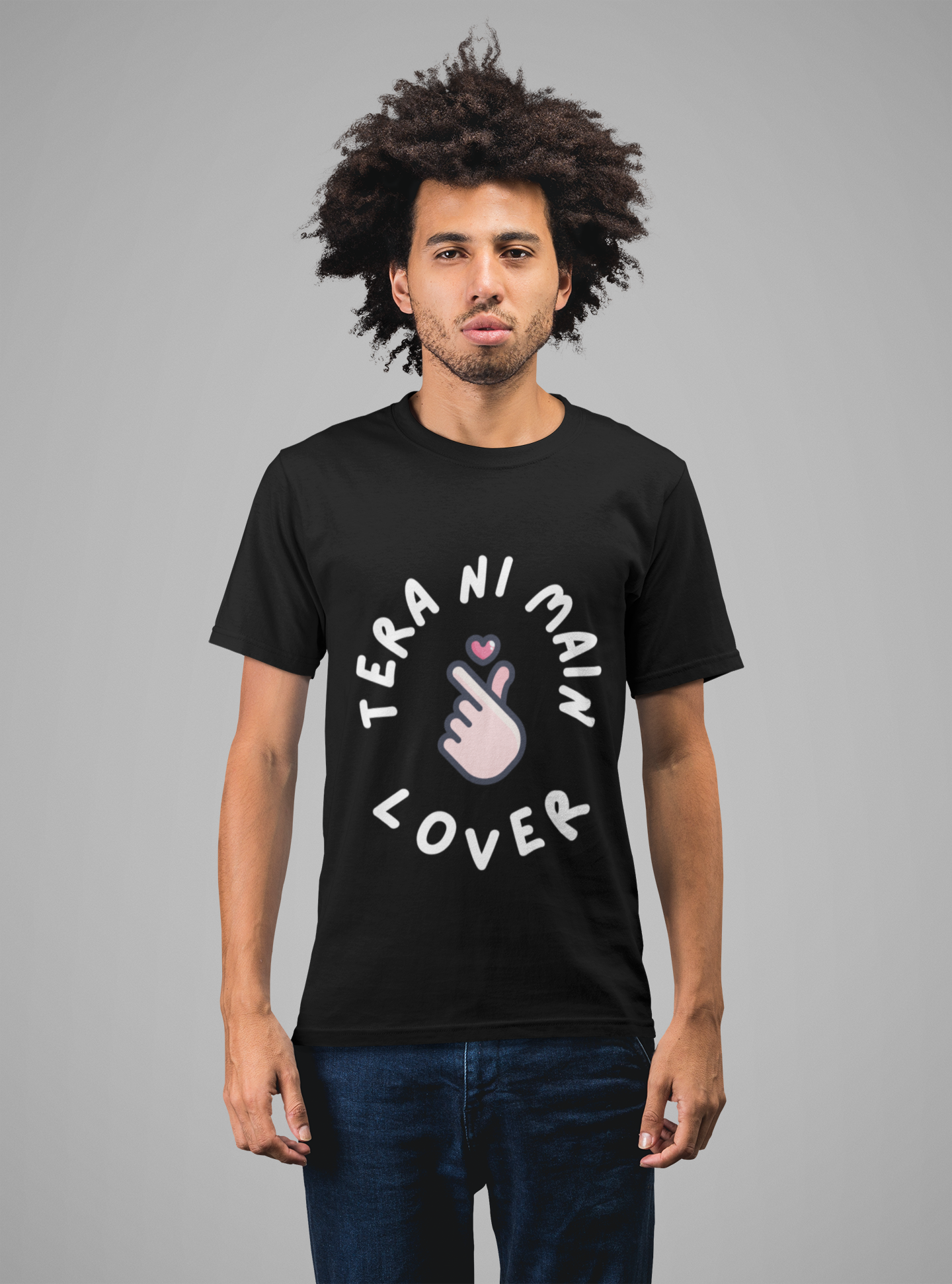 Tera Ni Main Lover Black T-Shirt – Heartbeat Collection