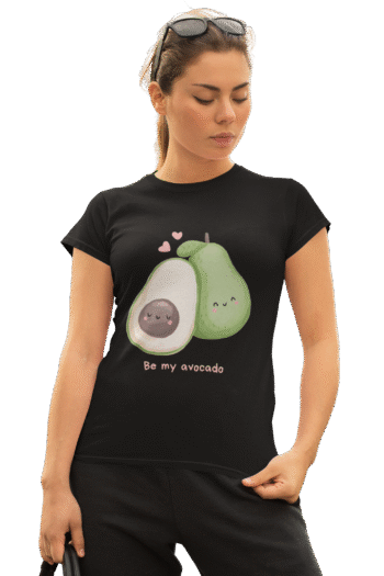 Be My Avocado Black T-Shirt – Heartbeat Collection