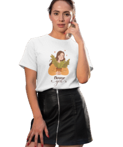 Flower Girl White T-Shirt