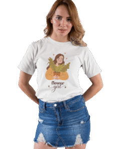 Alternative view of Flower Girl White T-Shirt
