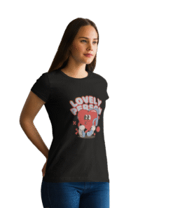 Lovely Person Black T-Shirt – Heartbeat Collection