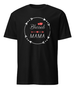 Blessed Mama Black T-Shirt – Motherhood Magic Collection