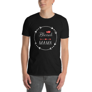 Blessed Mama Black T-Shirt – Motherhood Magic Collection - Image 3