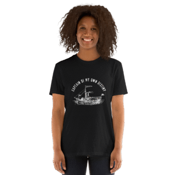 Captain of My Destiny Black T-Shirt – Positive Collection - Image 4