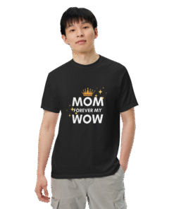 Mom, Forever My Wow Black T-Shirt – Motherhood Magic Collection