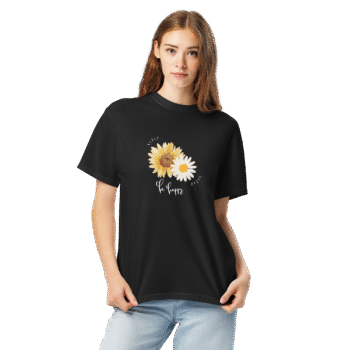 Be Happy – Positive Collection Black Tee - Image 2