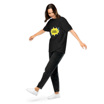 Super Mommy Black T-Shirt – Motherhood Magic Collection - Image 3