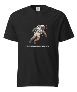 Astronaut in the Ocean Black T-Shirt – Off The Grid Collection