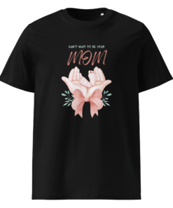 Alternative view of Can’t Wait to Be Your Mom Black T-Shirt – Motherhood Magic Collection