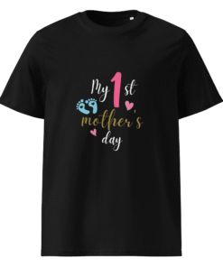 My 1st Mother’s Day Black T-Shirt – Motherhood Magic Collection