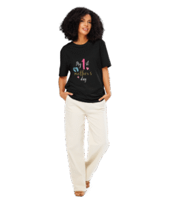 Alternative view of My 1st Mother’s Day Black T-Shirt – Motherhood Magic Collection