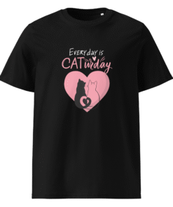 Everything Is Caturday Black T-Shirt – Off The Grid Collection
