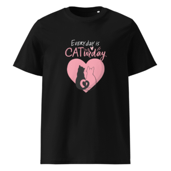 Everything Is Caturday Black T-Shirt – Off The Grid Collection