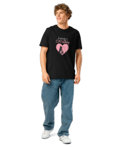 Alternative view of Everything Is Caturday Black T-Shirt – Off The Grid Collection