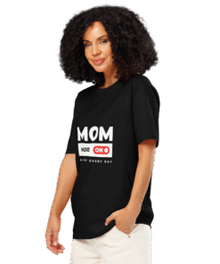 Alternative view of Mom Mode On Black T-Shirt – Motherhood Magic Collection