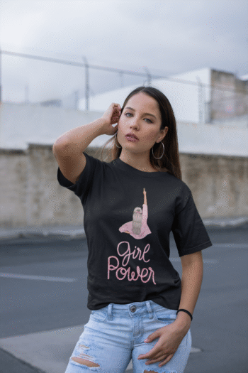 Girl Power Black T-Shirt - Image 2