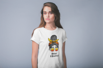 Blessed & Beautiful White T-Shirt - Image 4