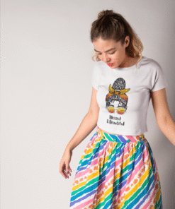 Alternative view of Blessed & Beautiful White T-Shirt